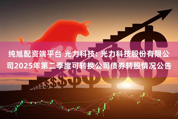 纯旭配资端平台 光力科技: 光力科技股份有限公司2025年第二季度可转换公司债券转股情况公告